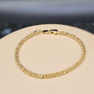 14k Gold bracelet twisted rope style IBB brand 7-1/2 inch long